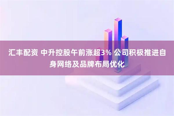 汇丰配资 中升控股午前涨超3% 公司积极推进自身网络及品牌布局优化