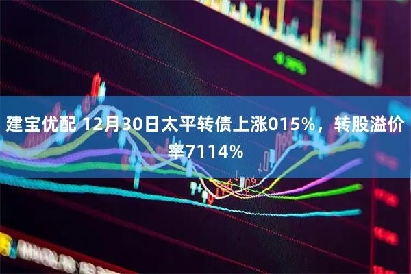 建宝优配 12月30日太平转债上涨015%，转股溢价率7114%